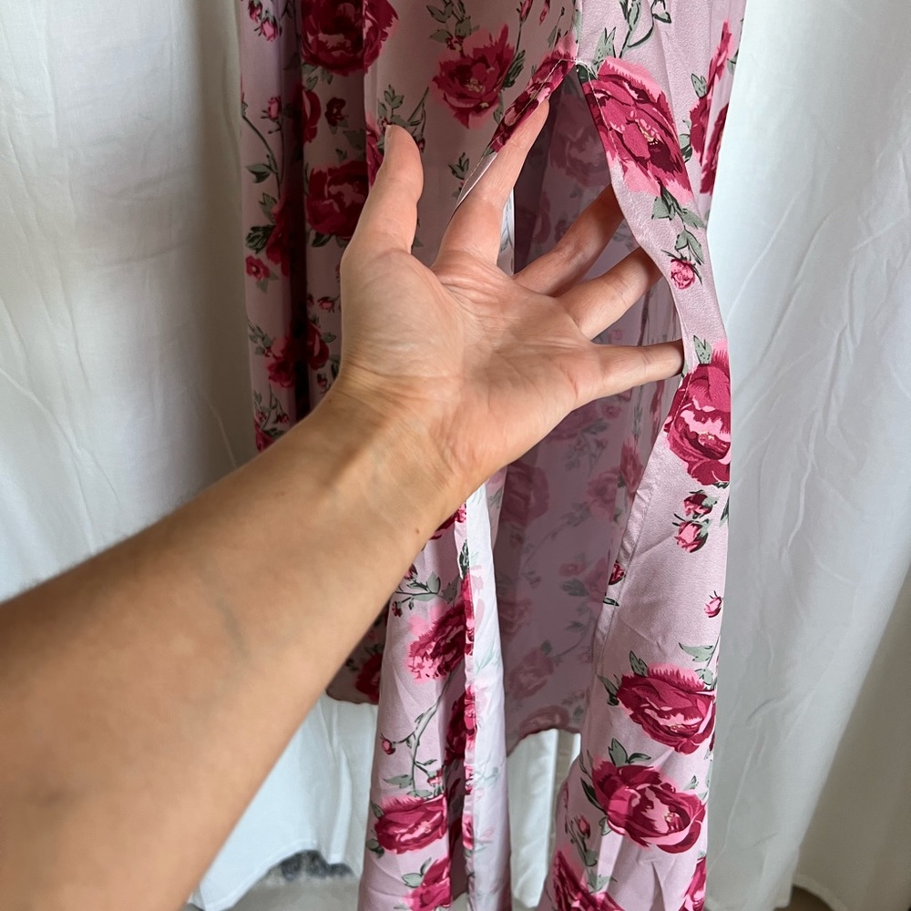 Chic Long Sleeve Floral Dress in Pink - Picture 6 of 10